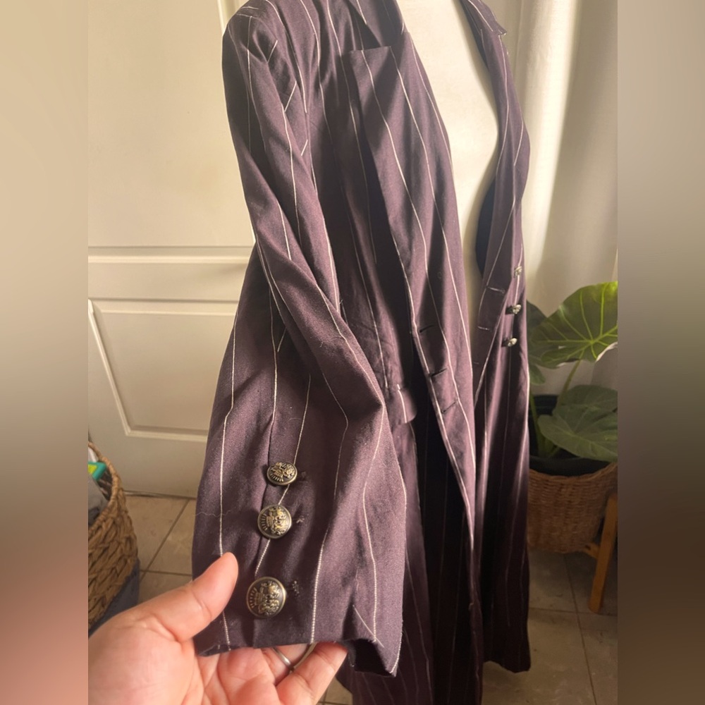 3XL Double-Breasted Maxi Jacket